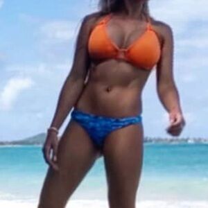 Blue Tie-Dye shell Bikini Bottom